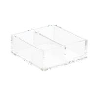 russell+hazel Bloc Collection Acrylic Divided Box Clear